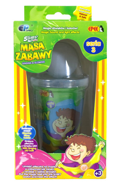 Slimy S3 sliz se svítící kuličkou žlutý