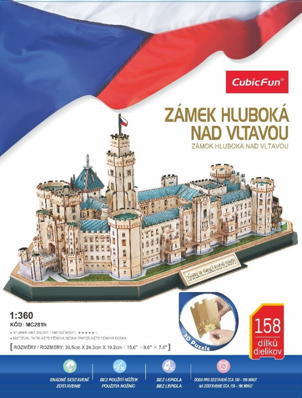 Puzzle 3D Zámek Hluboká