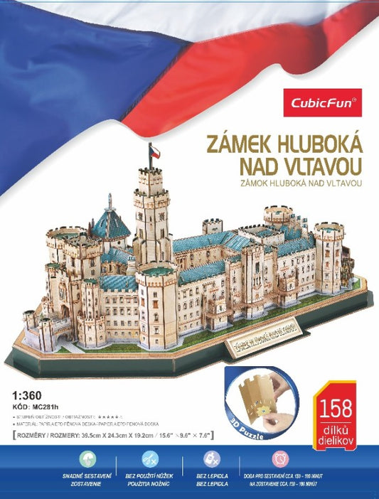 Puzzle 3D Zámek Hluboká