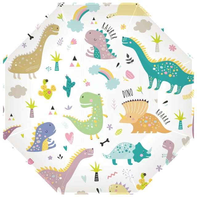 Taliře papírové Dinosauři 23 cm 6 ks