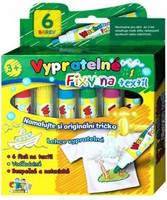 Fixy na textil - vypratelné