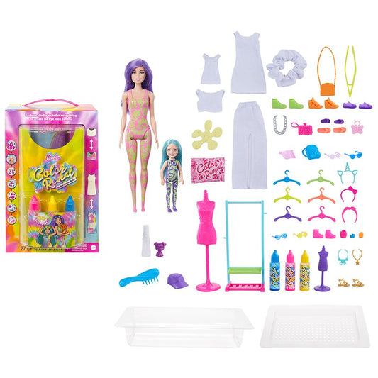 Barbie color reveal neonová batika dárkový set