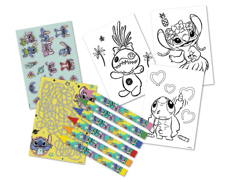 Lilo a Stitch pracovní listy s barvami