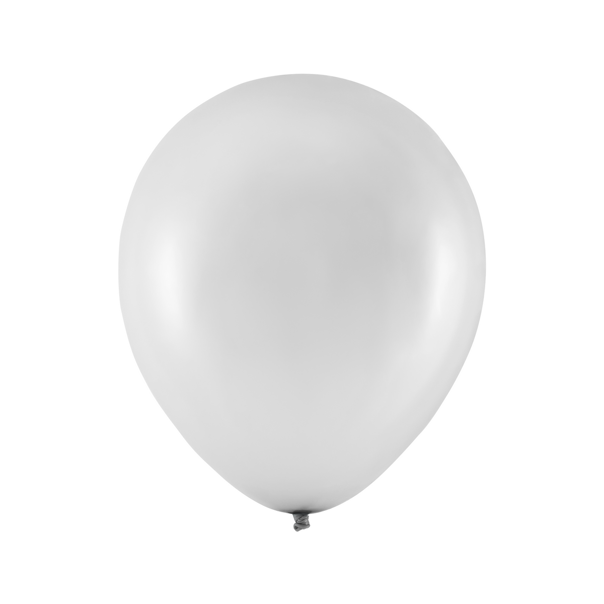 Latexový balón 30 cm  100 ks - stříbrný metalický
