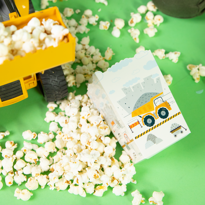 Auta -  popcorn box papírový 8,5 x 12,5cm - 6 ks