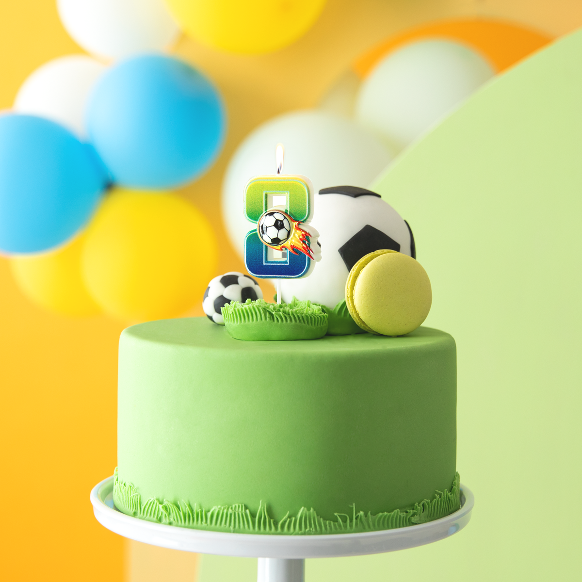 Dortová svíčka fotbal číslo 8