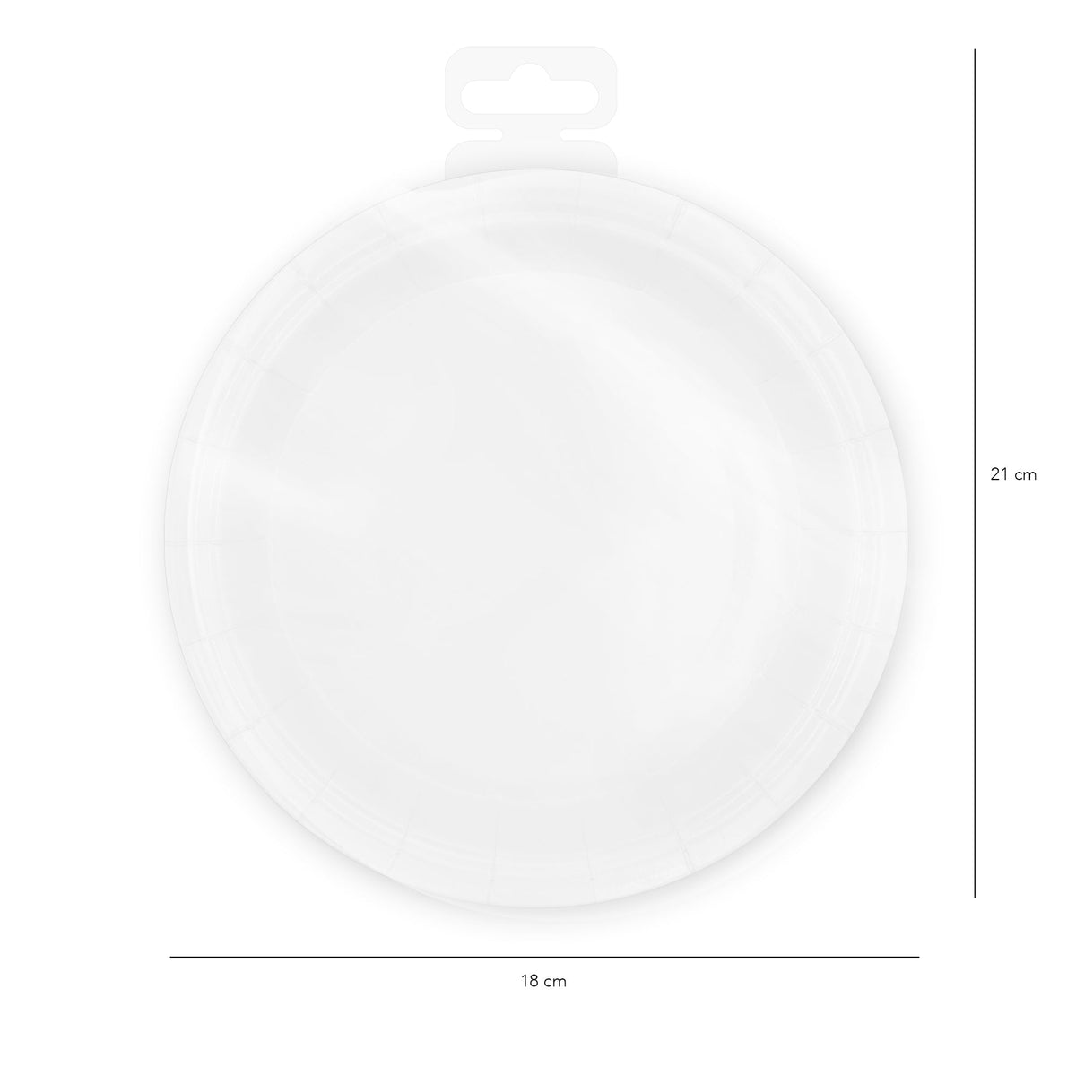 Bílá - Talíře papírové 17 cm 10 ks