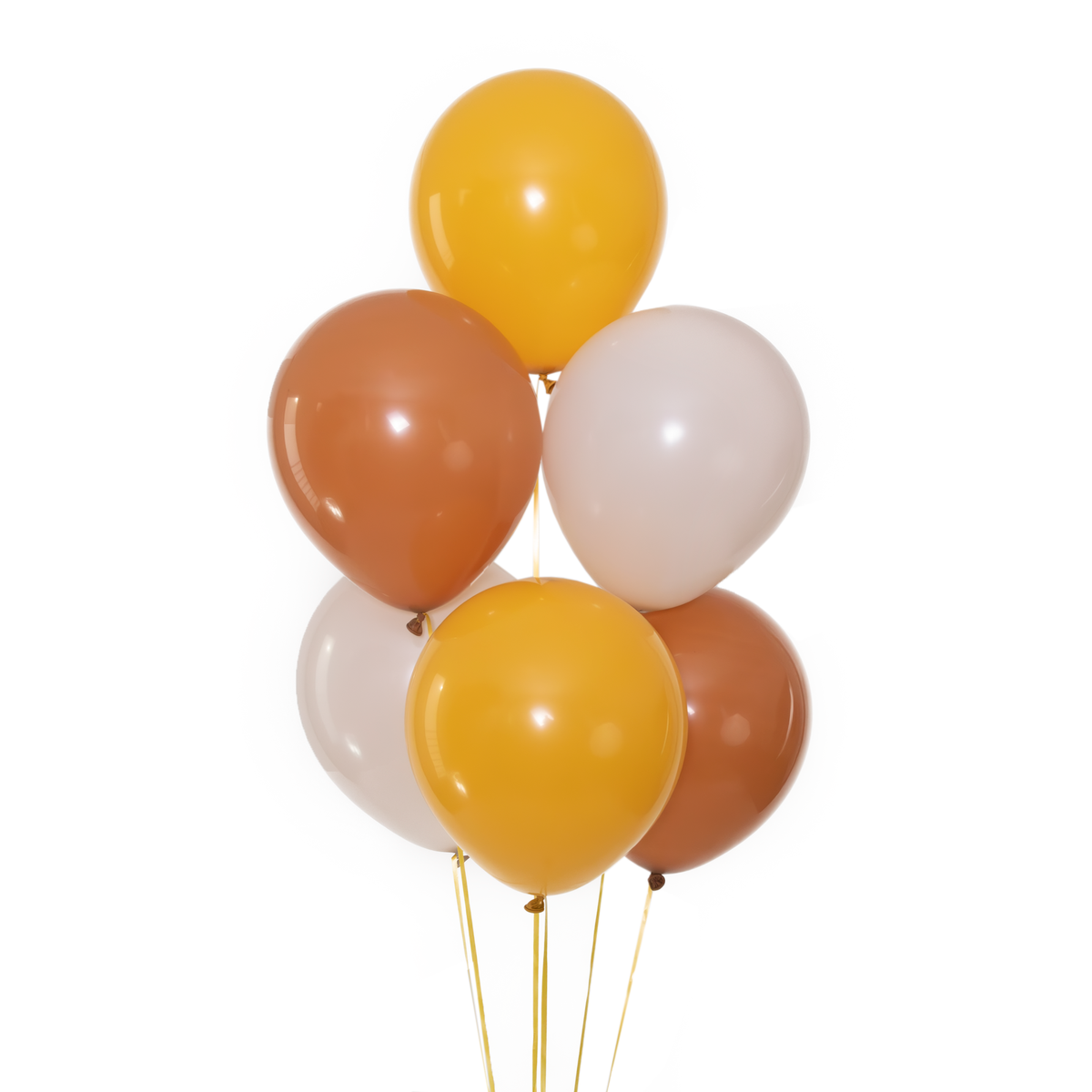 Balónky latexové 27 cm 10 ks mocha (okrové)